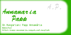 annamaria papp business card